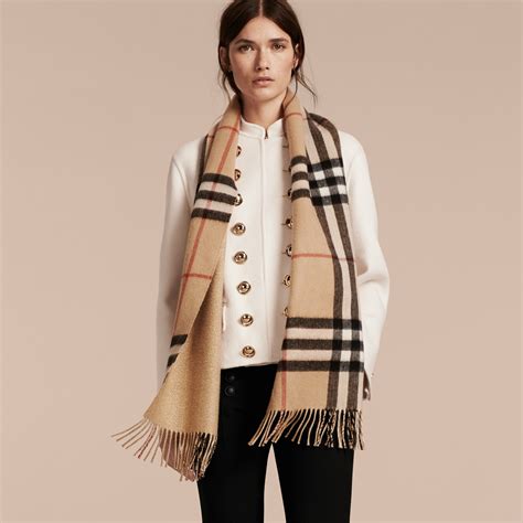 burberry reversible cashmere scarf